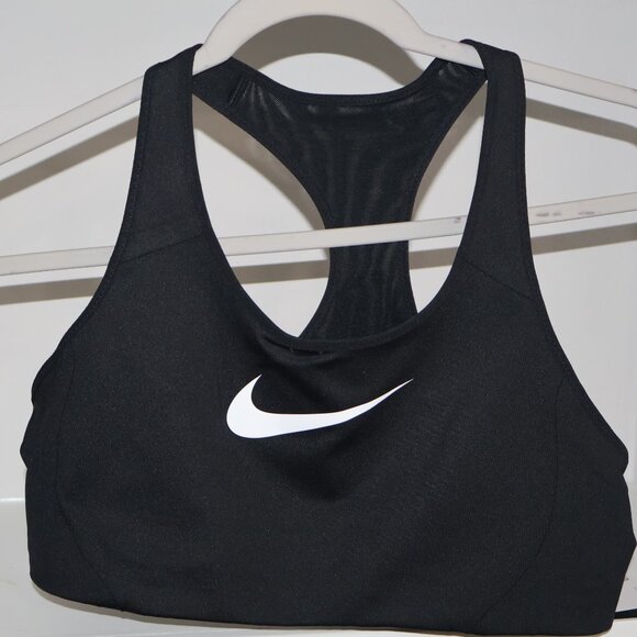 Nike Dri-FIT Shape 2.0 High Impact Women's Black Non Padded Sports Bra Large - Picture 4 of 6